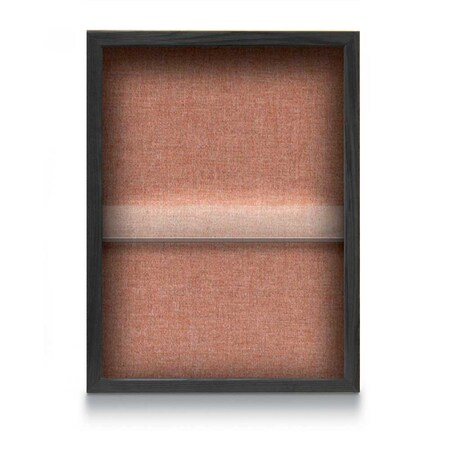 United Visual Products Indoor Enclosed Combo Board, 48"x36", Black Frame/Grey & Surf UVCB4836B-GREY-SURF